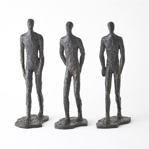 S/3 Pondering Sculptures-Bronze