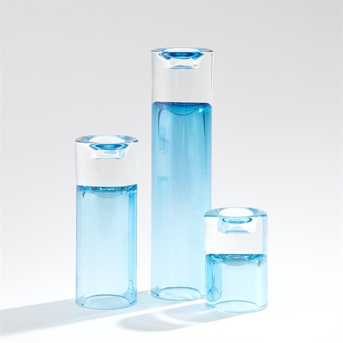 Radiant T-Lite Holder/Vases-Blue