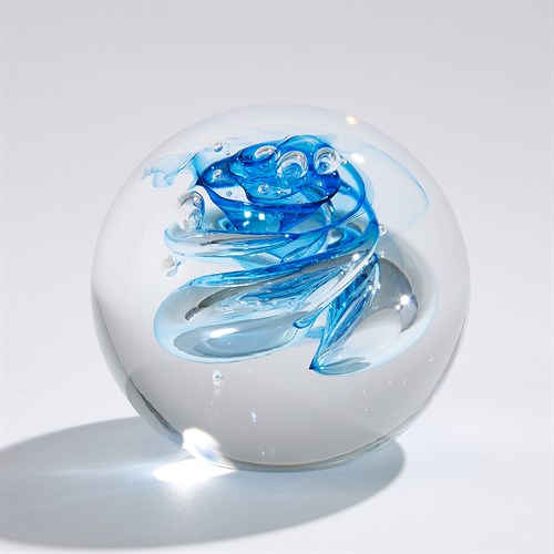 Swirl Paperweight-Blue