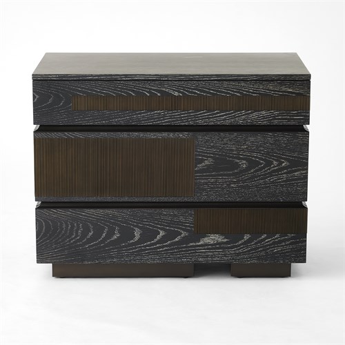 Brazil Chest-Black Cerused Oak