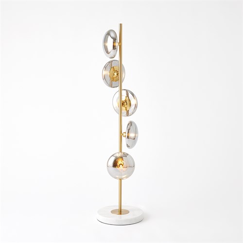 Stellar Floor Lamp-Smoke/Brass