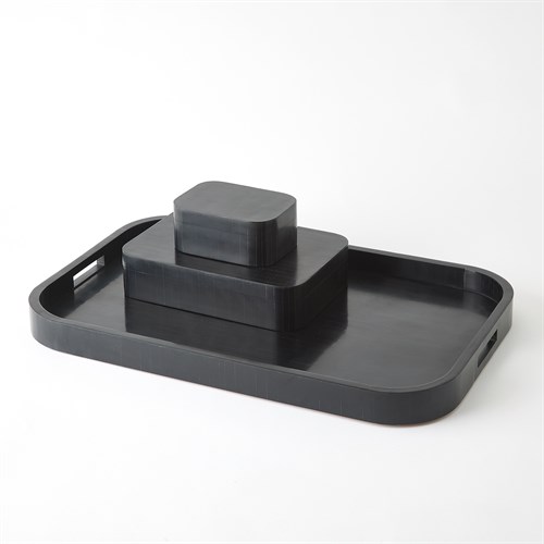 Super Ellipse Boxes & Tray-Black