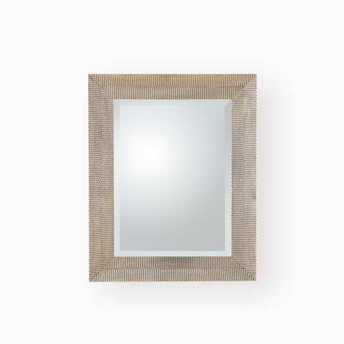 Delicate Basketweave Mirror-Silver