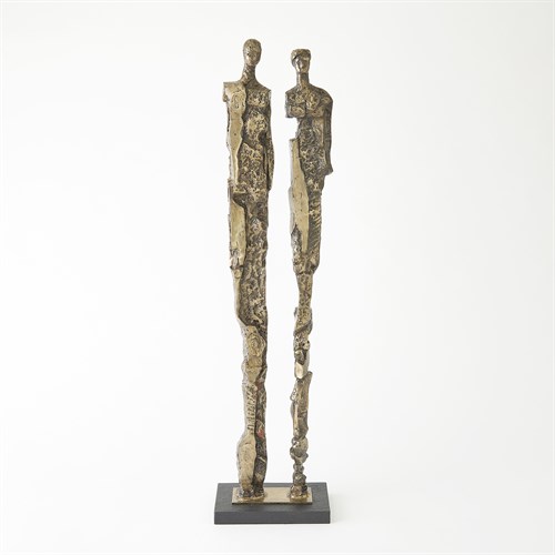 Abstract Couple Sculpture-Brass