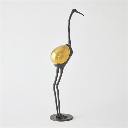 Precious Egg Sculpture-Brass