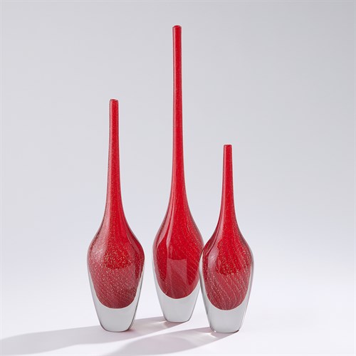 Flecked Spire Bottles-Red