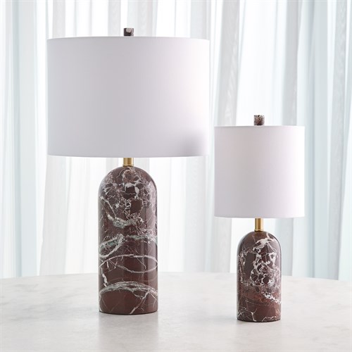 Callanish Marble Lamps-Maroon