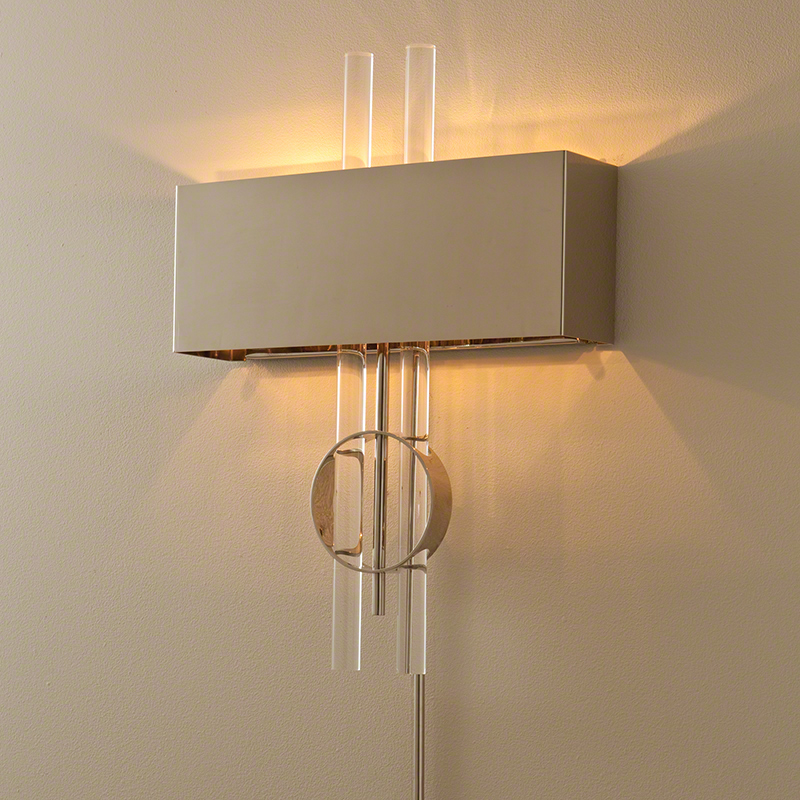 Radio City Electrified Wall Sconce-Nickel