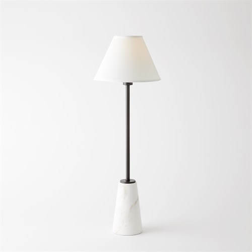 Marble Pedestal Buffet Lamp-White/Bronze Marble Pedestal Buffet Lamp-White/Bronze
