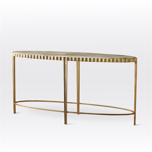 Liberty Console-Vintage Brass/Calcutta Gold Marble