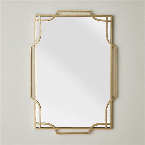 Modern Arabesque Wall Mirror-Gold Leaf Modern Arabesque Wall Mirror-Gold Leaf