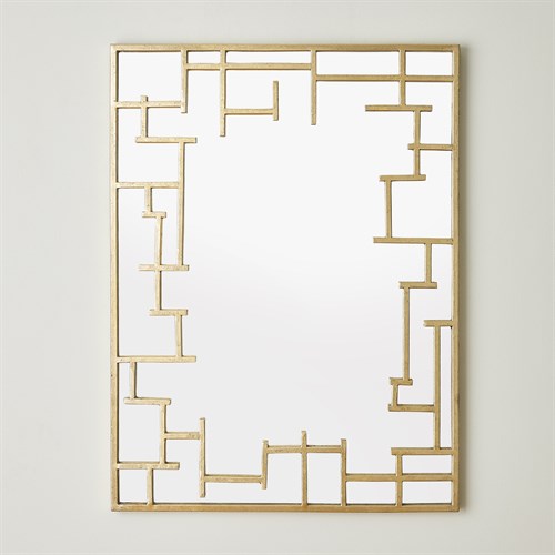 Fracture Wall Mirror-Gold Leaf Fracture Wall Mirror-Gold Leaf