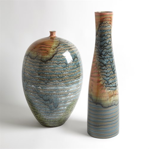 Watercolor Ringed Vessel Watercolor Ringed Vessel