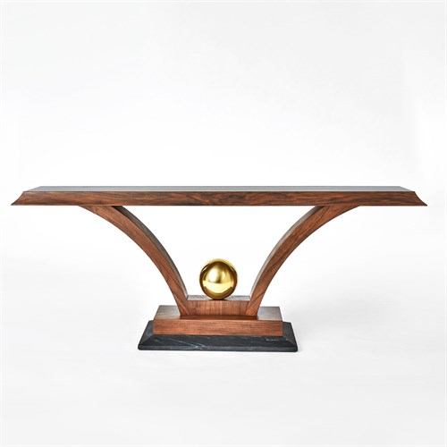 Colby Console-Walnut/Brass Colby Console-Walnut/Brass