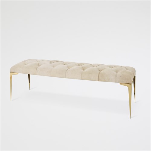 Stiletto Bench-White Hair-on-Hide Stiletto Bench-White Hair-on-Hide