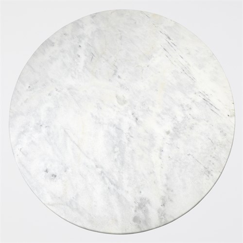 Flute Table Top-Round-White Marble-60 Flute Table Top-Round-White Marble-60