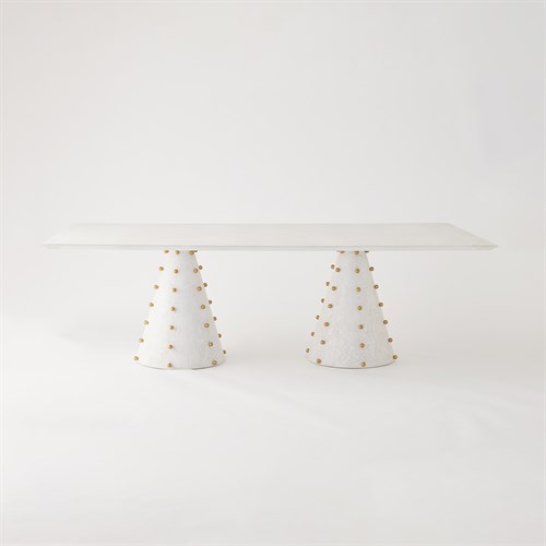 ~Spheres Rectangle Dining Table-White ~Spheres Rectangle Dining Table-White