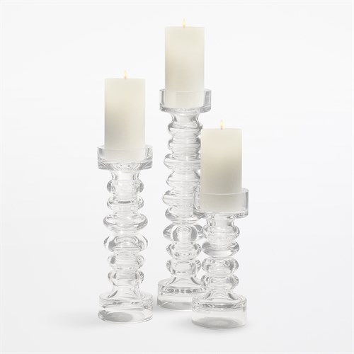 Glass Ribbed Candleholder/Vase Glass Ribbed Candleholder/Vase