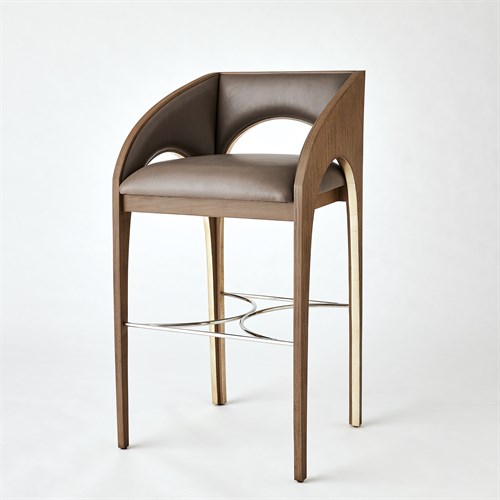 Arches Barstool-Nutmeg/Champagne Arches Barstool-Nutmeg/Champagne