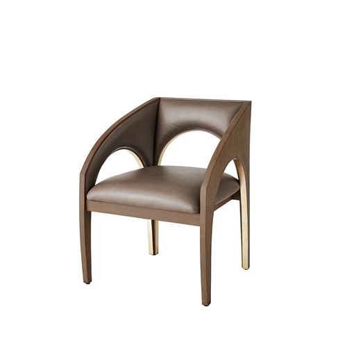 Arches Dining Chair-Nutmeg/Champagne