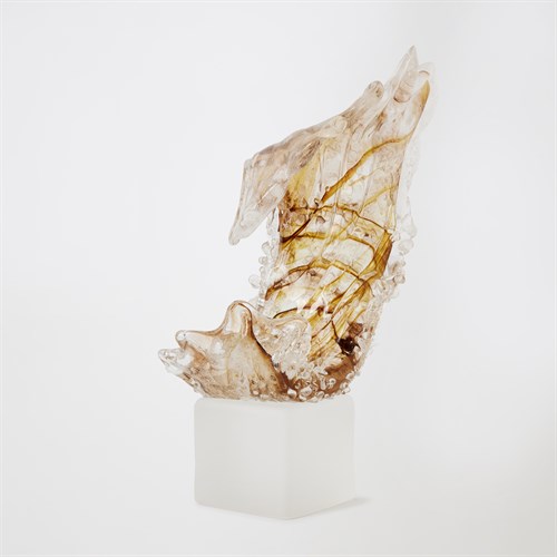 Tidal Wave Sculpture-Mini-Brown