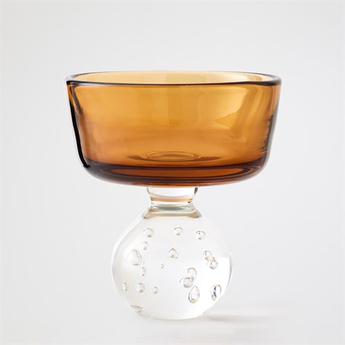 Bella Footed Bowl-Amber