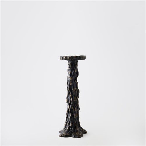 Melting Pillar Candle Holder-Black Melting Pillar Candle Holder-Black