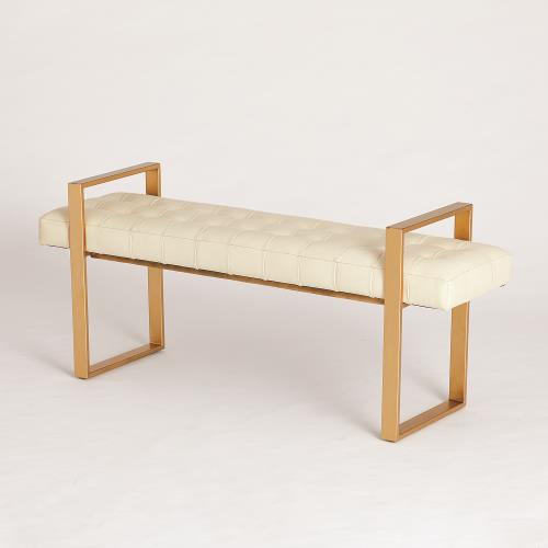 Dakota Bench-Milk Leather